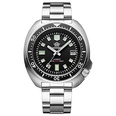 ADDIESDIVE Automatic Diver 200 M Watch for Men Steel Bracelet Luminescent Mechanical NH35A Analog