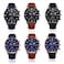 Weicam Men Retro Leather Strap Watch Analog Quartz Wrist Watches Wholesale 6pc