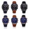 Weicam Men Retro Leather Strap Watch Analog Quartz Wrist Watches Wholesale 6pc