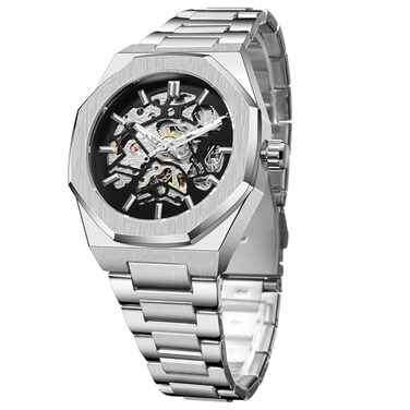 FORSINING Mens Automatic Wrist Mechanical Watches Limited Luxury Carved Dial Mechanical Watch for Men