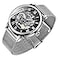 Dentily Mens Mechanical Watches Classic Roman Numeral Steampunk Watch HandWind Skeleton Watches for Men