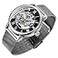 Dentily Mens Mechanical HandWind Watches Classic Roman Numeral Skeleton Watch for Men