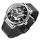 Dentily Mens Mechanical HandWind Watches Classic Roman Numeral Skeleton Watch for Men