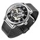 Dentily Mens Mechanical HandWind Watches Classic Roman Numeral Skeleton Watch for Men