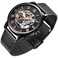 Dentily Mens Watches Mechanical HandWind Roman Numeral Skeleton Steampunk Watch for Men