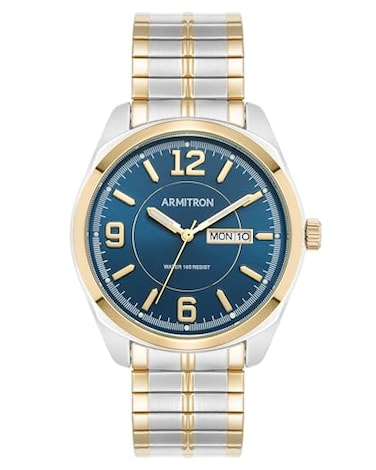 Armitron Mens DayDate Dial Expansion Band Watch 204591