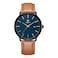 CHEETAH Minimalist Waterproof Quartz Watches for Men with Black Case Leather Strap Auto Date