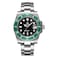 ADDIESDIVE Automatic Diver Watches for Men NH35A 41 MM Black Dial Green Bezel Waterproof 200 M Stainless Steel