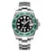 ADDIESDIVE Automatic Diver Watches for Men NH35A 41 MM Black Dial Green Bezel Waterproof 200 M Stainless Steel