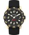 Timex UFC Mens Champ 42mm Watch Black Strap Black Dial GoldTone Case