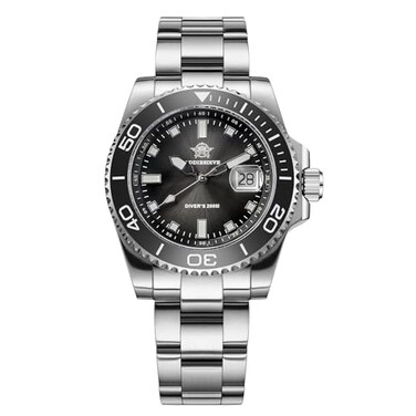 ADDIESDIVE 41 MM Dive Watches for Men 60 Minute Scale Easy to Read Dial Quartz Mens Watch 200 M Water Resistant BGW9 Luminous Analog Black Gradient Dial