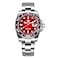 ADDIESDIVE 41 MM Mens Wrist Watch Quartz Diver Watch for Men Easy to Read Dial 200 M Waterproof BGW9 Luminous Analog Red Gradient Dial