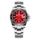 ADDIESDIVE 41 MM Mens Wrist Watch Quartz Diver Watch for Men Easy to Read Dial 200 M Waterproof BGW9 Luminous Analog Red Gradient Dial