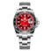 ADDIESDIVE 41 MM Mens Wrist Watch Quartz Diver Watch for Men Easy to Read Dial 200 M Waterproof BGW9 Luminous Analog Red Gradient Dial