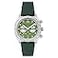 Spinnaker Mens 42mm Hull Chronograph Napier Green Watch with Leather Strap SP506809