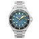 Spinnaker Mens 44mm Dumas Automatic Blue Yonder 3 Hands Watch with Solid Stainless Steel Bracelet SP5081DD