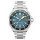 Spinnaker Mens 44mm Dumas Automatic Blue Yonder 3 Hands Watch with Solid Stainless Steel Bracelet SP5081DD