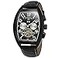 FORSINING Mens Automatic SelfWinding Rectangle Watch Calendar Genuine Leather Strap Tourbillon Watch