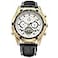 Forsining Mens Self Winding Original Automatic Tourbillion Calendar Leather Strap Wrist Watch FSG340M3T6