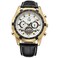 Forsining Mens Self Winding Original Automatic Tourbillion Calendar Leather Strap Wrist Watch FSG340M3T6