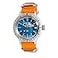 VOSTOK Amphibia 420059 Scuba Dude Automatic SelfWinding Diver Wrist Watch Orange Strap