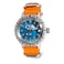 VOSTOK Amphibia 420059 Scuba Dude Automatic SelfWinding Diver Wrist Watch Orange Strap