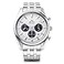 Orient Watch RNTX0305S Contemporary SolarPowered Chronograph Mens Wristwatch White White Bracelet Type