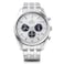 Orient Watch RNTX0305S Contemporary SolarPowered Chronograph Mens Wristwatch White White Bracelet Type