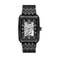 RELIC by Fossil Mens Allen Rectangular Black Stainless Steel Bracelet Automatic Watch Rectangle Watch for Men