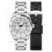 Spinnaker Mens 43mm Fleuss Automatic Brilliant White Watch with Solid Stainless Steel Bracelet SP511833