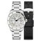 Spinnaker Mens 43mm Fleuss Automatic Brilliant White Watch with Solid Stainless Steel Bracelet SP511833