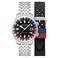 Spinnaker Mens 42mm Bradner GMT Automatic Parisian Night Watch with Solid Stainless Steel Bracelet SP512155