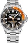 Stuhrling Original Mens Stainless Steel Dive Watch with Adjustable Stainless Steel Bracelet Silver Gray