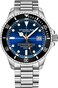 Stuhrling Original Mens Swiss Automatic Stainless Steel Professional DEPTHMASTER Dive Watch 200 Meters Water Resistant Brushed and Beveled Bracelet with Divers Safety Clasp and Screw Down Crown