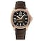 MIDO Multifort TV Big Date Swiss Automatic Watch for Men 40mm Case Brown Dial Brown Rubber Strap M0495263729100