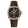 MIDO Multifort TV Big Date Swiss Automatic Watch for Men 40mm Case Brown Dial Brown Rubber Strap M0495263729100