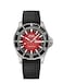 MIDO Ocean Star Tribute Gradient Swiss Automatic Watch for Men Red Dial 405mm Stainless Steel Case Black Rubber Strap M0268301742100
