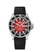 MIDO Ocean Star Tribute Gradient Swiss Automatic Watch for Men Red Dial 405mm Stainless Steel Case Black Rubber Strap M0268301742100