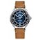 MIDO Multifort Patrimony Swiss Automatic Watch for Men Blue Dial Case 40mm Stainless Steel Tan Leather Strap M0404071604000