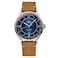 MIDO Multifort Patrimony Swiss Automatic Watch for Men Blue Dial Case 40mm Stainless Steel Tan Leather Strap M0404071604000