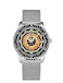 MIDO Ocean Star Decompression Worldtimer Swiss Automatic GMT Watch for Men Black Dial Stainless Steel 405mm Case M0268291705100