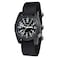 BERTUCCI 13350 Mens A3P Sportsman Vintage Watch Black Band Black Dial