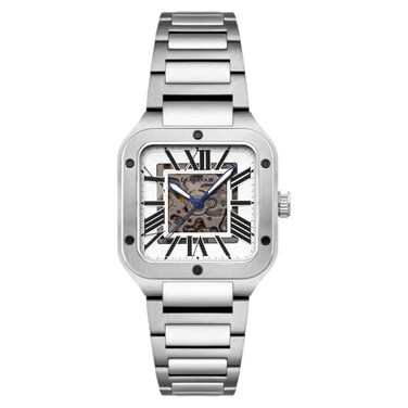 Thomas Earnshaw Mens 365mm Engineer Lennox Skeleton Automatic Alabaster White Watch with Solid Stainless Steel Bracelet ES830311
