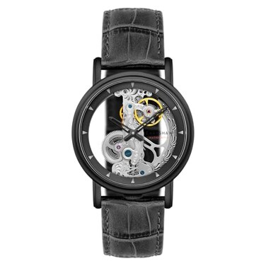 Thomas Earnshaw Mens 43mm Fowler Bridge Automatic Watch With Leather Strap ES822507