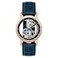Thomas Earnshaw Mens 43mm Fowler Bridge Automatic Watch with Leather Strap ES8225 Blue Modern