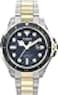 Timex Mens Harborside Coast 43mm Watch Blue Dial Top Ring with TwoTone Case Stainless Steel Bracelet
