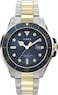 Timex Mens Harborside Coast 43mm Watch Blue Dial Top Ring with TwoTone Case Stainless Steel Bracelet