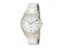 Timex Mens Easy Reader 38mm Watch TwoTone Case White Dial with TwoTone Stainless Steel Expansion Band