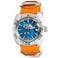 VOSTOK Amphibia 710059 Scuba Dude Automatic SelfWinding Diver Wrist Watch Orange Strap