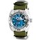 VOSTOK Amphibia 710059 Scuba Dude Automatic SelfWinding Diver Wrist Watch Green Strap